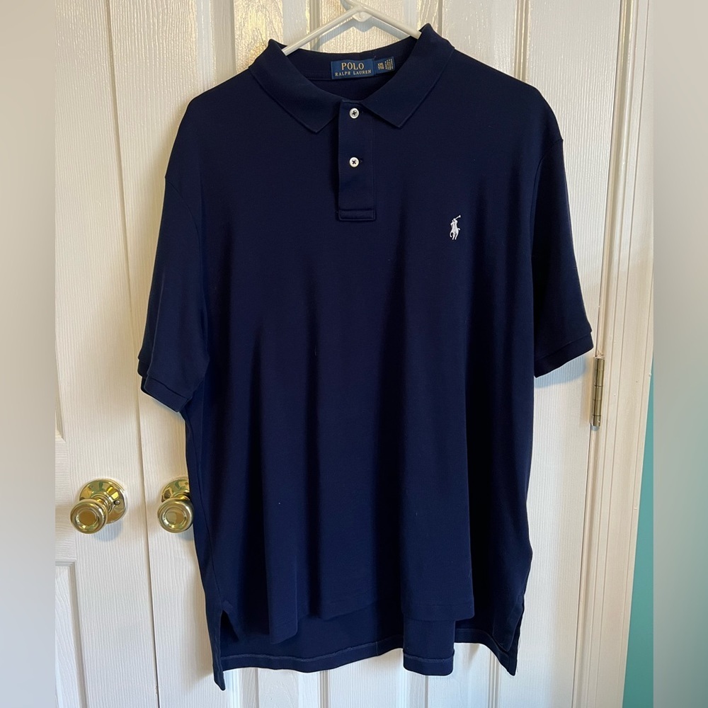 Polo by Ralph Lauren Men's Navy Blue Polo Shirt XXL